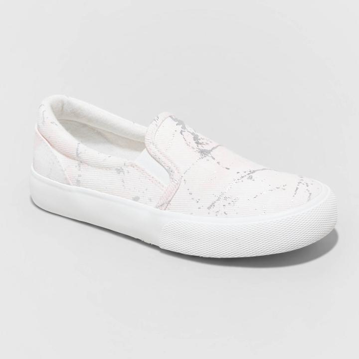 Girls' Sariah Speckle Print Tie-dye Slip-on Sneakers - Cat & Jack Pink