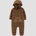 Baby Boys' Bear Jumpsuit - Just One You Made By Carter's Brown Newborn