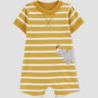 Baby Boys' Rhino Striped Romper - Just One You Made By Carter's Yellow