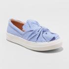 Women's Mellie Wide Width Slip On Sneakers - A New Day Blue 6.5w,
