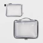 Made By Design 2pc Clear Packing Cube Set -