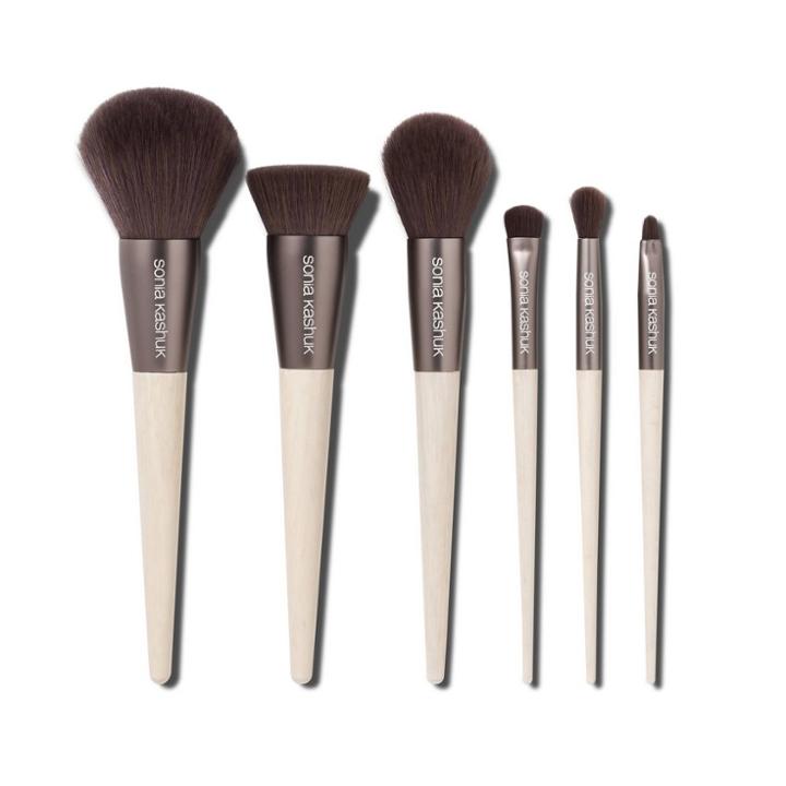 Sonia Kashuk Limited Edition Brush Set 6pc Antibacterial Brown