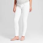 Maternity Inset Panel Skinny Jeans - Isabel Maternity By Ingrid & Isabel White