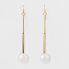 Pearls On End Fish Hook Earrings - A New Day Gold