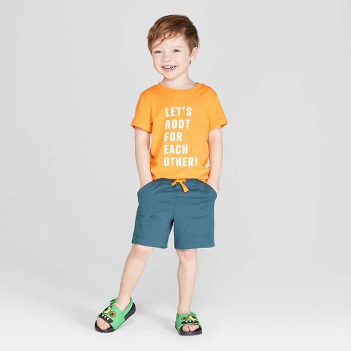 Toddler Boys' Knit Pull-on Shorts - Cat & Jack Blue