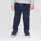 Toddler Boys' Reinforced Knee Jogger Fit Pull-on Pants - Cat & Jack Blue