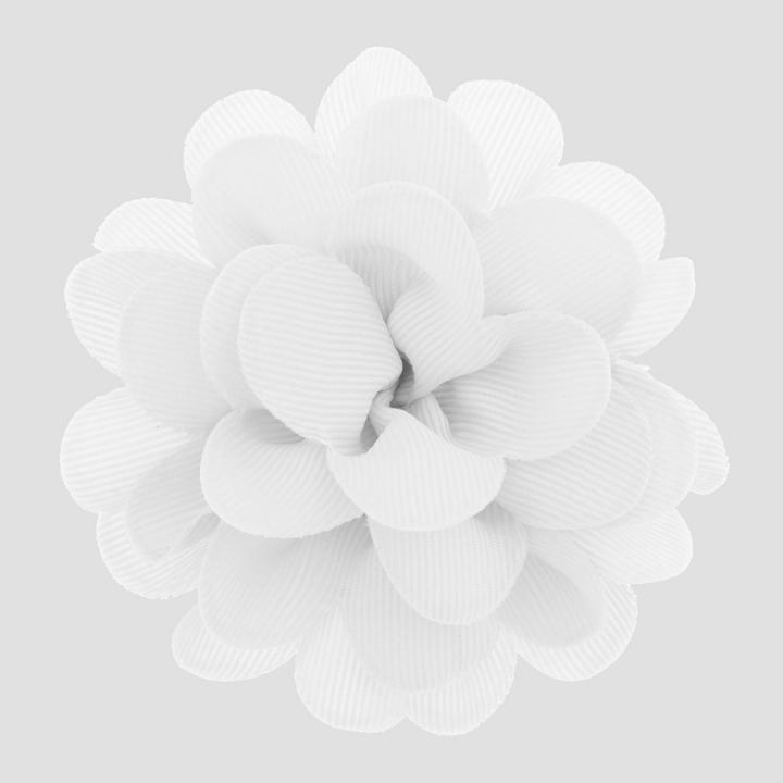 Girls' Ribbon Flower Fabric Clip - Cat & Jack White