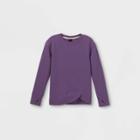 Girls' Fleece Pullover Sweatshirt - All In Motion Purple