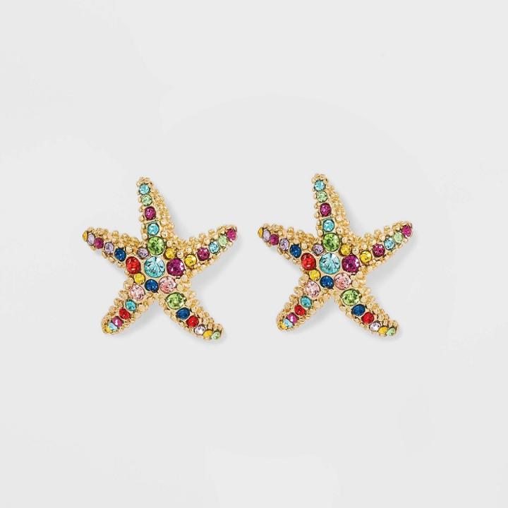 Sugarfix By Baublebar 'under The Sea' Stud Earrings, Blue