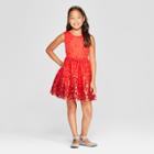 Plus Size Girls' Ombre Sequin Dress - Cat & Jack Red