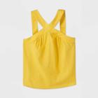 Women's Linen Tank Top - A New Day Yellow