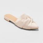 Women's Cadence Knotted Mules Satin Espadrilles - A New Day Blush