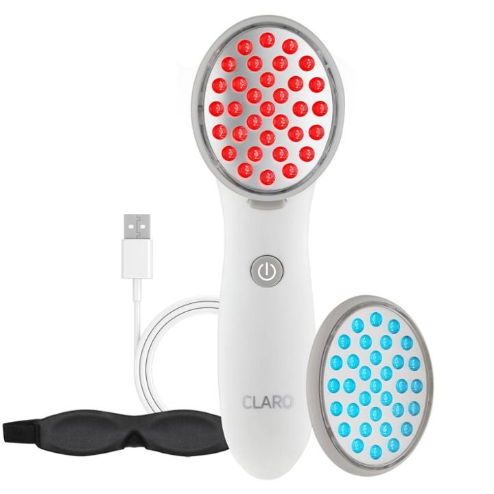 Spa Sciences Claro Acne Treatment Light Therapy System With Red & Blue Led Treatment Heads