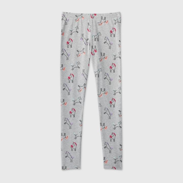 Girls' Unicorn Leggings - Cat & Jack Gray