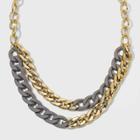 Matte Link Chain Necklace - A New Day Gold