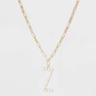 Sugarfix By Baublebar Pearl Initial Z Pendant Necklace - Pearl, White