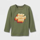 Toddler Boys' 'best Brother Ever' Long Sleeve Graphic T-shirt - Cat & Jack Green