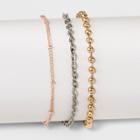 Target Three Piece Set With Mixed Chain Anklet,