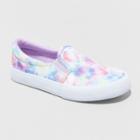 Girls' Sariah Striped Speckle Print Slip-on Sneakers - Cat & Jack 13,