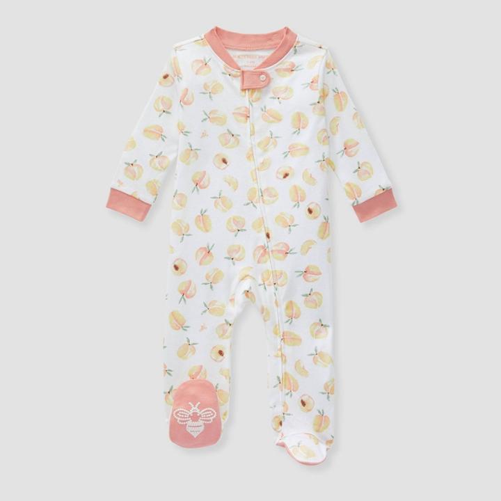 Burt's Bees Baby Girls' Peachy Keen Sleep & Play - Pink Newborn
