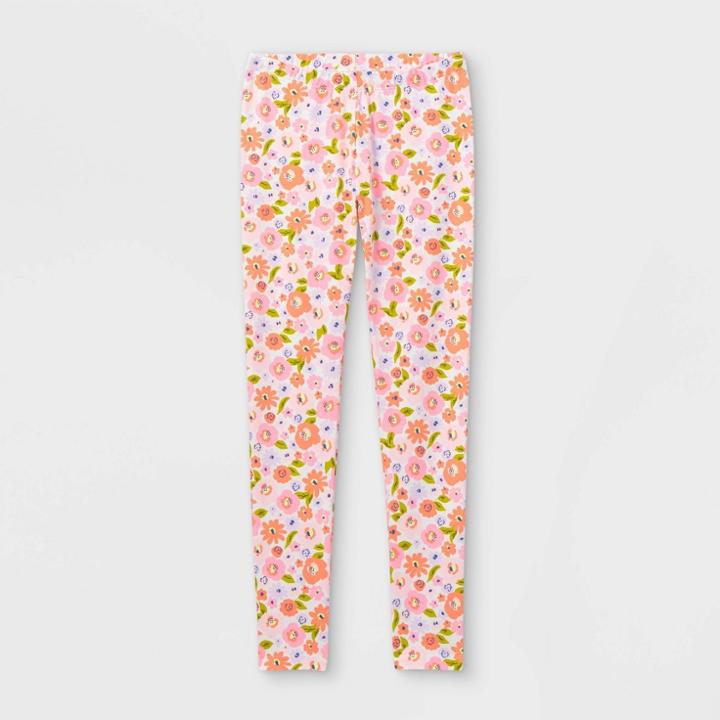 Girls' Floral Leggings - Cat & Jack