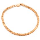 Tiara Foxtail Chain Bracelet In Rose Gold Over