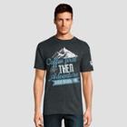 Hanes Men's Big & Tall Short Sleeve National Parks Glacier Graphic T-shirt - Slate