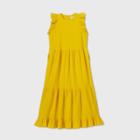 Women's Sleeveless Tiered Ruffle Dress - Universal Thread Yellow