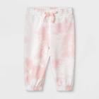 Grayson Mini Baby Girls' Tie-dye Pull-on Pants - Pink Newborn