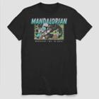 Men's Star Wars Mandalorian Macaroon Chase Short Sleeve Graphic T-shirt - Black