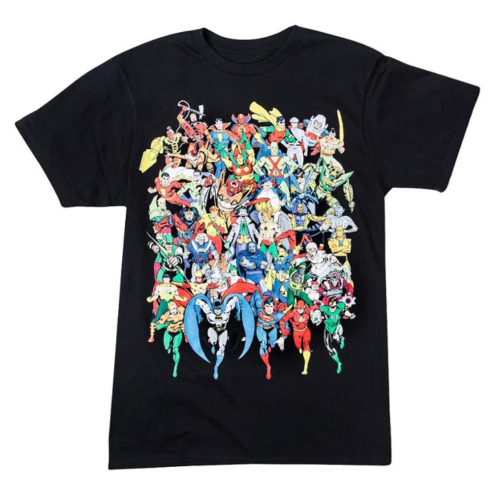 Dc Comics Men's Characters T-shirt - Black