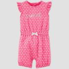 Baby Girls' Turtle Print One Piece Romper - Just One You Made By Carter's Pink