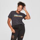 Women's Plus Size Short Sleeve Desert Dazed Graphic T-shirt - Mighty Fine (juniors') Black