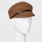 Women's Felt Newsboy Hat - A New Day Camel, Size: