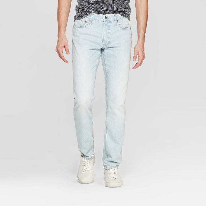 Men's 34 Slim Fit Jeans - Goodfellow & Co Light Denim