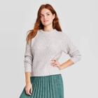 Women's Crewneck Pullover Sweater - A New Day Gray