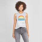 Women's Boating Brats And Brews Graphic Tank Top - Awake Heather Gray