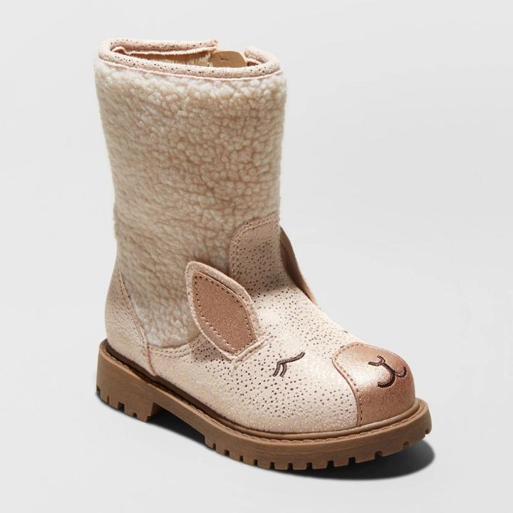 Toddler Girls' American Girl Hilda Fashion Boots - Cat & Jack Ivory 5, Toddler Girl's, White