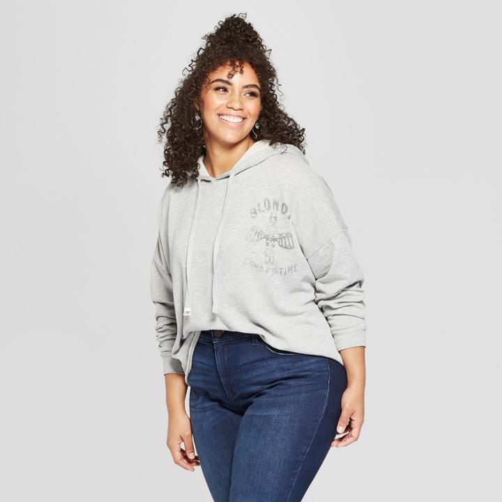 Junk Food Women's Plus Size Blondie Graphic Sweatshirt - Gray