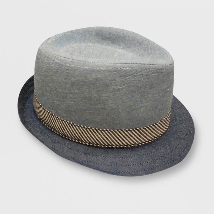 Toddler Boys' Body Chambray Fedoras - Cat & Jack Blue