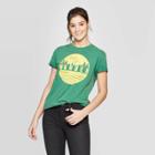 Women's Short Sleeve Full Of Wander Graphic T-shirt - Mighty Fine (juniors') - Green