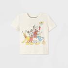 Toddler Boys' Mickey & Friends Short Sleeve T-shirt - Off-white 2t - Disney Store, Beige/white