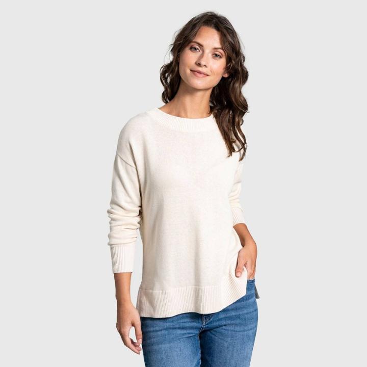 United By Blue Women's Organic Crew Sweater - Whitecap Gray