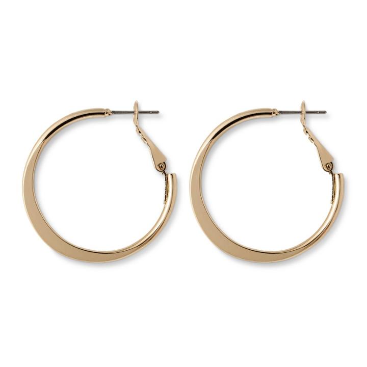 Distributed By Target Medium Flat Hoop Earring - Gold