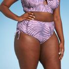 Women's Plus Size Side Drawstring Bikini Bottom - Sea Angel