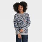 Boys' Crew Fleece Pullover - Cat & Jack Heather Gray
