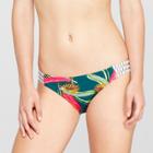 Women's Strappy Cheeky Bikini Bottom - Xhilaration Rain Forest