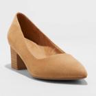 Women's Marlow Mid Block Heel Pump - Universal Thread Tan
