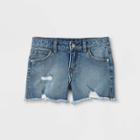 Girls' Vintage Cutoff Mid-rise Jean Shorts - Art Class Medium Wash Xs,