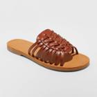 Women's Luz Huarache Sandals - Universal Thread Cognac 5, Women's, Red